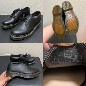 •DR MARTENS• Doc Martens Black Leather Oxford Shoes